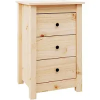 vidaXL Nachtkastje 40x35x61,5 cm massief grenenhout