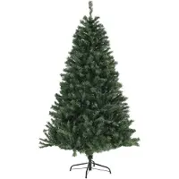 HOMCOM -Kerstboom-110x110x180cm-Kunststof-Groen