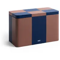 HAY Tin Container voorraadpot medium Brown-midnight blue