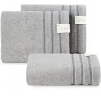 Eurofirany Jasper Handdoek Donker Zilver 70x140 cm - Zacht & Sneldrogend
