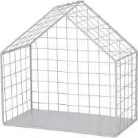 Intratuin Wandrek Huis Grijs 31 X 15 X 31 Cm