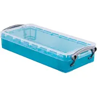 Really Useful Box 0 | 55 liter | transparant helblauw