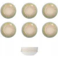 Lubiana Roma Diepe Borden 22cm - Set van 6 - Reactief Glazuur