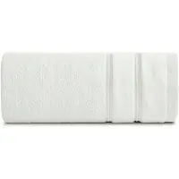 Eurofirany Luxe Badhanddoek 50x90cm Crème met Velours Boord en Glanzende Draad