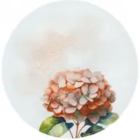 Lubiana Platte Porseleinen Borden Vanille Hortensia Rood 28,5cm
