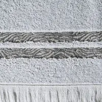 Eurofirany VERA Handdoek 70x140 cm - Zilverkleurig, Zacht Katoen