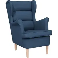 vidaXL Fauteuil 74x84x100 cm stof blauw