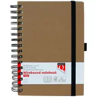 Quantore Notitieboek Quantore A5 spiraal kraft | 3 stuks