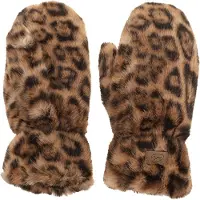 I'm Dutch Faux Fur Wanten Ohau Panter Natural