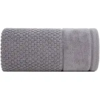 Eurofirany Frida Badhanddoek Katoen 30x50cm Zilver 500g/m²