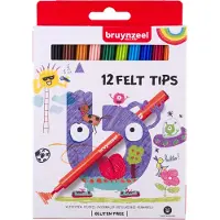 Bruynzeel Viltstiften bruynzeel set à 12 kleuren | Set a 12 stuk | 6 stuks