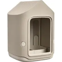 Elho Cosy Bird Feeder 18cm - Vogelvoederhuisje en Vogelbadje - 100% Gerecycled Plastic - L17.6 x B18 x H23 cm - Paddenstoel beige