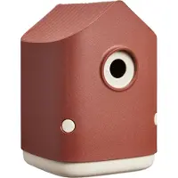 Elho Cosy Bird House 18cm - Vogelhuisje voor Tuin of Balkon - Geschikt voor meer dan 11 Soorten - 100% Gerecycled Plastic - L17.6 x B18 x H23 cm - Toscaans rood