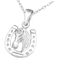 Montebello Ketting Hoefijzer - 925 Zilver E-Coating - ∅10mm - 45cm