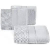 Eurofirany Luxe Katoenen Handdoek Jessi 30x50cm Zilver 500g/m² - Zacht & Absorberend