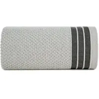 Eurofirany Madlen Handdoek 30x50 cm Grijs Katoenbadstof 500 g/m2