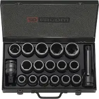 Facom set "impact"-doppen van 3/4" tot 1 5/8" mm - NK.500U