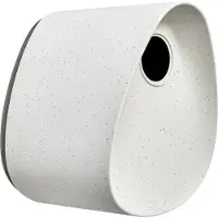 Elho Essential Bird House 18cm - Vogelhuisje voor Tuin of Balkon - Geschikt voor meer dan 11 Soorten - 100% Gerecycled Plastic - L18 x B21.1 x H23 cm - Fibrous grey