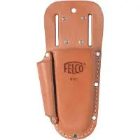 Felco Leren etui | geschikt voor alle -snoeischaren | met lus en klemmen met extra tasje | 1 stuk - 910+ - 910+