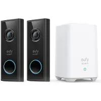 Eufy security S220 2K Draadloze Video Deurbel 2 stuks + HomeBase 2 - Bundelvoordeel
