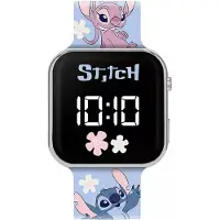 Peers Hardy Stitch & Angel LED Horloge met Print