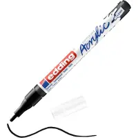 Edding - Acrylmarker edding e-5300 fijn zwart | 1 stuk | 10 stuks