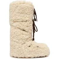 Moon boot Moon Bootunisex. 80D1403070 Icon Krullend Extra Beige Laarzen (42/44), Plat, Veters, Casual