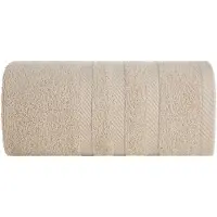 Eurofirany Luxe Katoenen Badhanddoek Milo 100x150 cm Beige - Zacht & Absorberend