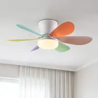 LumenXL Kleurrijke plafondventilator Swift incl lamp en afstandsbediening