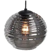 Van den Heuvel Verlichting Glas Fantasy Globe Smoke 20 cm.
