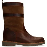 Manfield Cognac leren boots | Maat 40
