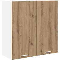 vidaXL Hangkast Artisan Eiken 80 x 31 x 80 cm Bewerkt hout