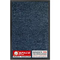 Floordirekt Vuilvangmat Space 205 - Blauw 90 x 150 cm - Antislipmat met Innovatieve TPE-Technologie in de Rand & Achterkant - Ideaal voor Entrees, Gangen & Voordeuren