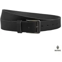 Boodz Leren Riem Extra Lang Zwart | Maat 150 | XXL
