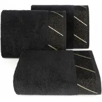 Eurofirany Luxe Katoenen Badhanddoek Evita 50x90 cm - Zilveren Draad