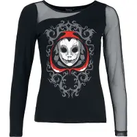 Wednesday - Gothic Shirt met lange mouwen - - Silence - S tot XXL - voor Vrouwen - zwart - Maat XL