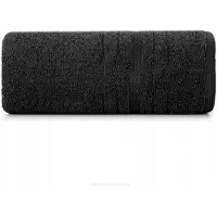 Eurofirany Zwarte Badhanddoek Elma 50x90cm - Zacht & Absorberend 450g/m²