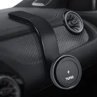 Tuniq Magnetische Autohouder - Dashboard Telefoonhouder Long Arm - 360° Draaibaar - Zwart