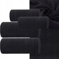 Eurofirany Luxe Katoenen Handdoekenset 4-delig - Zwart - 500gsm