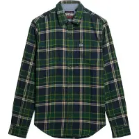 Superdry Overhemd marine / geel / groen / spar