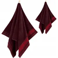 Zwoltex Egyptisch Katoenen Handdoekenset 50x90 & 70x140cm Bordo