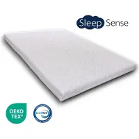 Sleep sense topper - topdekmatras - topmatras - Hybrid Koudschuim HR50 - 70x200 - circa 9 cm dik - Anti Allergisch - Premium afritsbare hoes - 100% veilig