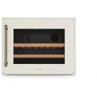 Klarstein Vinsider Victoria 28 wijnkoeler – 28 flessen, 1 zone, 5–20°C, touchscreenbediening, LED, trillings- en UV-bescherming, installatieklaar, stil, crèmekleurig