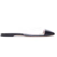 GIANVITO ROSSI Plexi Slingback Flats