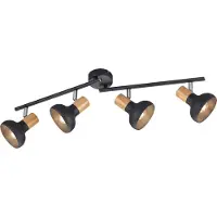 RL Plafondlamp Latika 4-lichts zwart