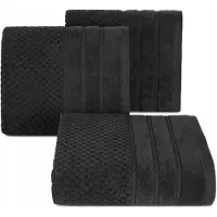 Eurofirany Luxe Katoenen Handdoek 30x50 cm, 500 g/m², Zwart