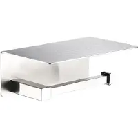Plieger Altea WC Rolhouder met Plateau – Wandmontage – Geborsteld Chroom