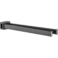 Plieger Altea 2 armige handdoekhouder 36 cm mat zwart