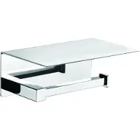 Plieger Altea toiletrolhouder met plateau chroom