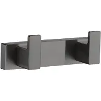 Plieger Altea Badkamer Haakjes – Dubbele Haak – Geborsteld Gunmetal